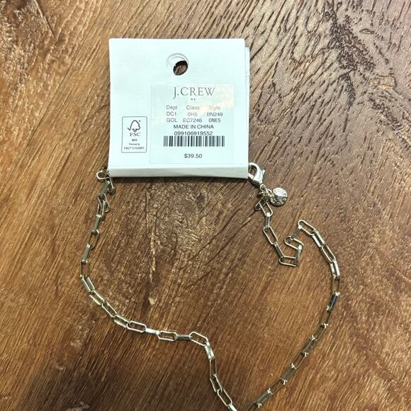 NWT J.Crew Heart Locket Necklace Gold - Picture 4 of 4